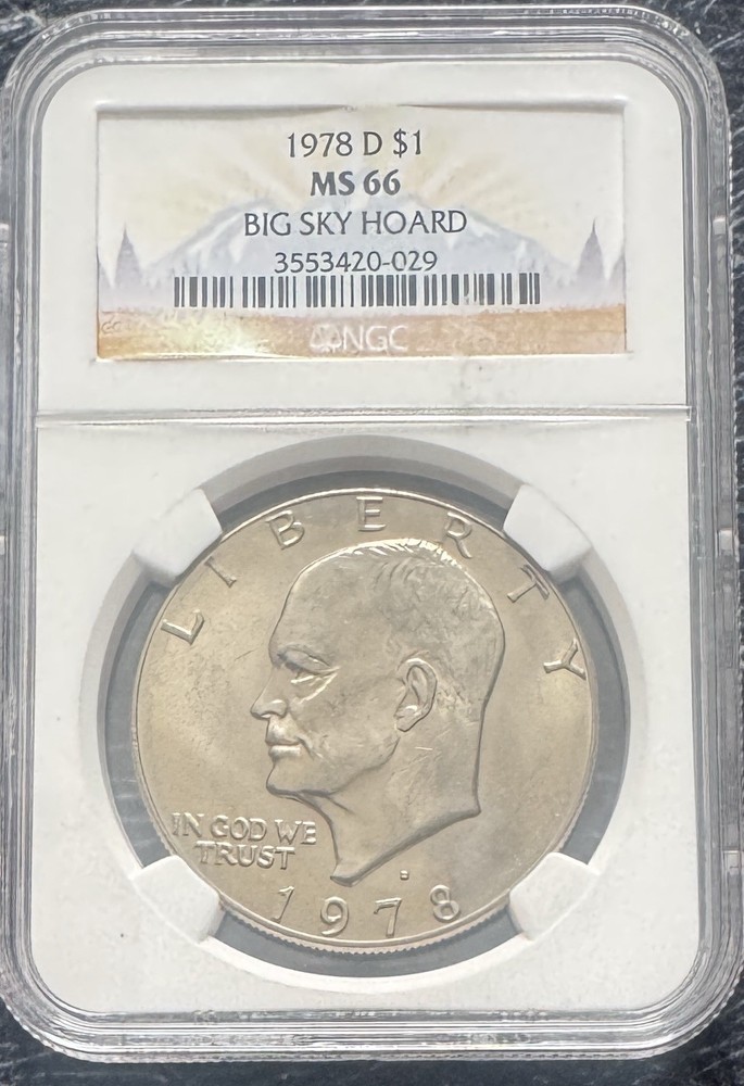 1978-D Eisenhower Half Dollar MS66 BIG SKY HOARD