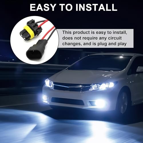 2-Pack H11 LED Canbus Resistor Kit Anti Flicker Decoder for Fog Light