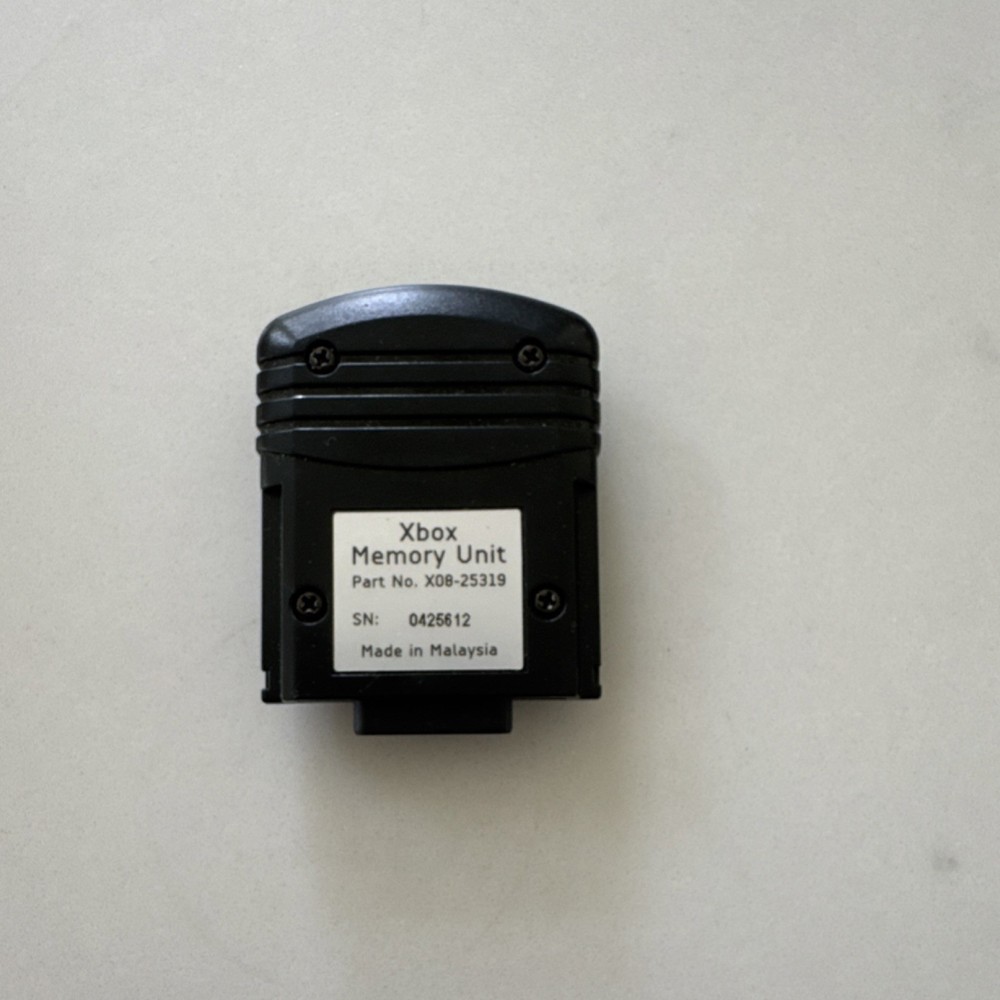 Microsoft Xbox Memory Unit X08-25319 Black External Attachment
