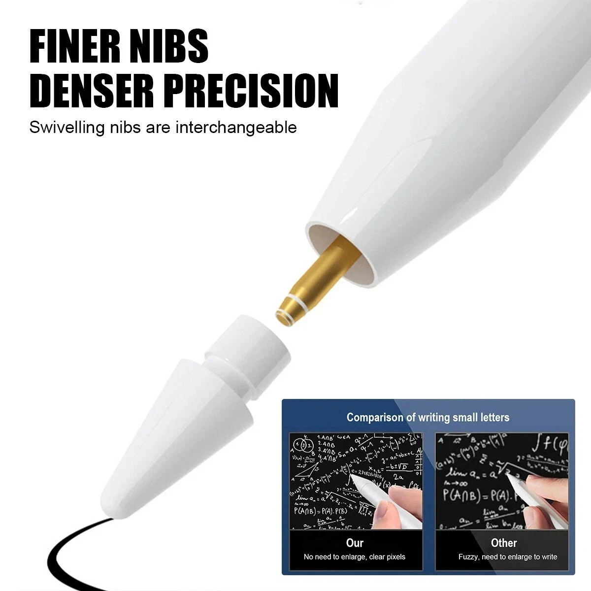 Stylus Pen for iPad 2018-2025, Apple Pencil for iPad 11th A16/10/9/8/7/6 Gen