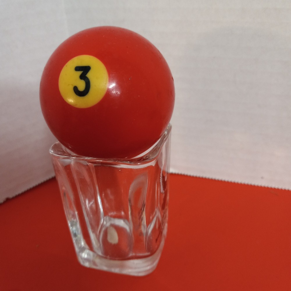 Vintage Number 3 Pool Ball Replacement Billiard 