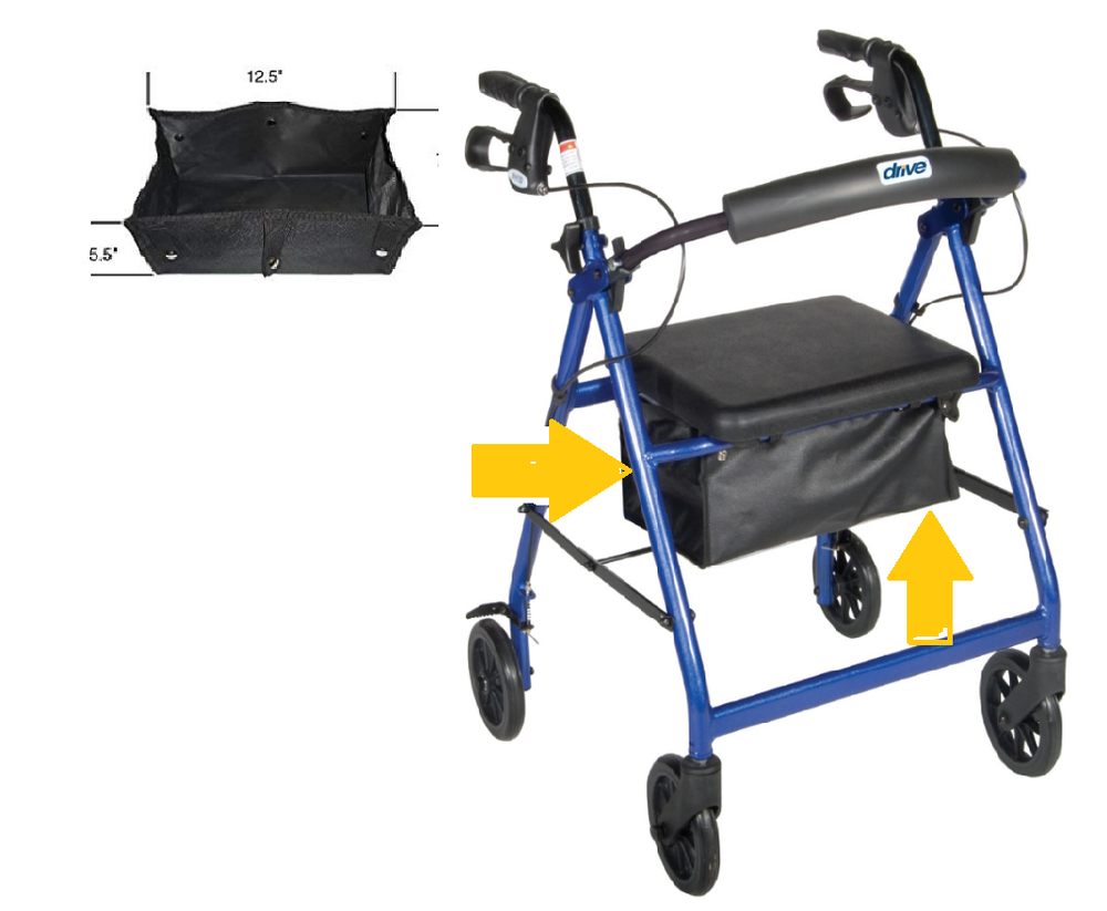 REPLACEMENT TOTE BAG ROLLATOR DRIVE MEDICAL