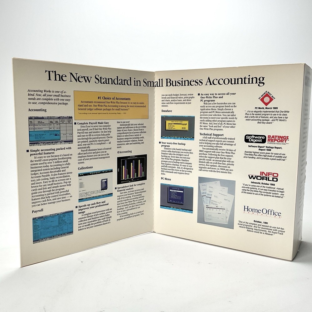 One-Write Plus Accounting Works Version 3 Vintage Computing Factory Sealed