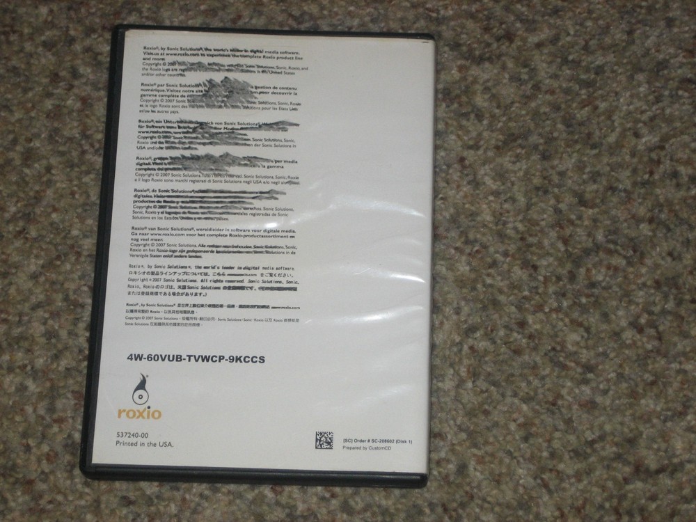 Roxio Toast 9 TITANIUM Software For for Mac - Pre-Owned