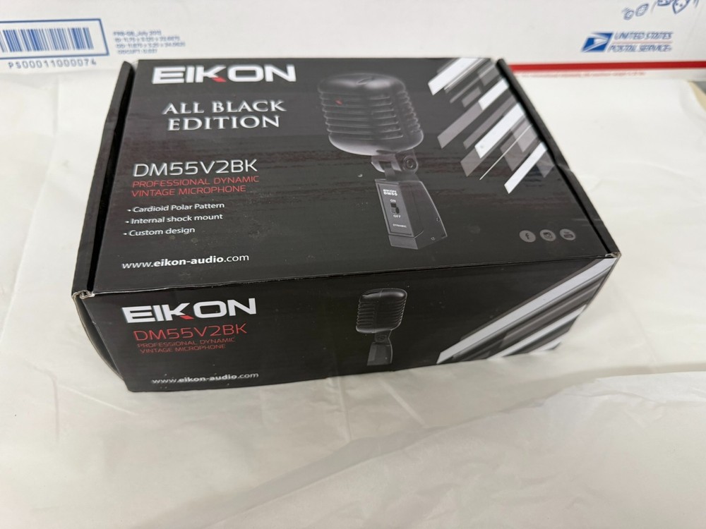 PROEL Eikon DM55V2BK Vintage Design Professional Vocal Dynamic Microphone Black