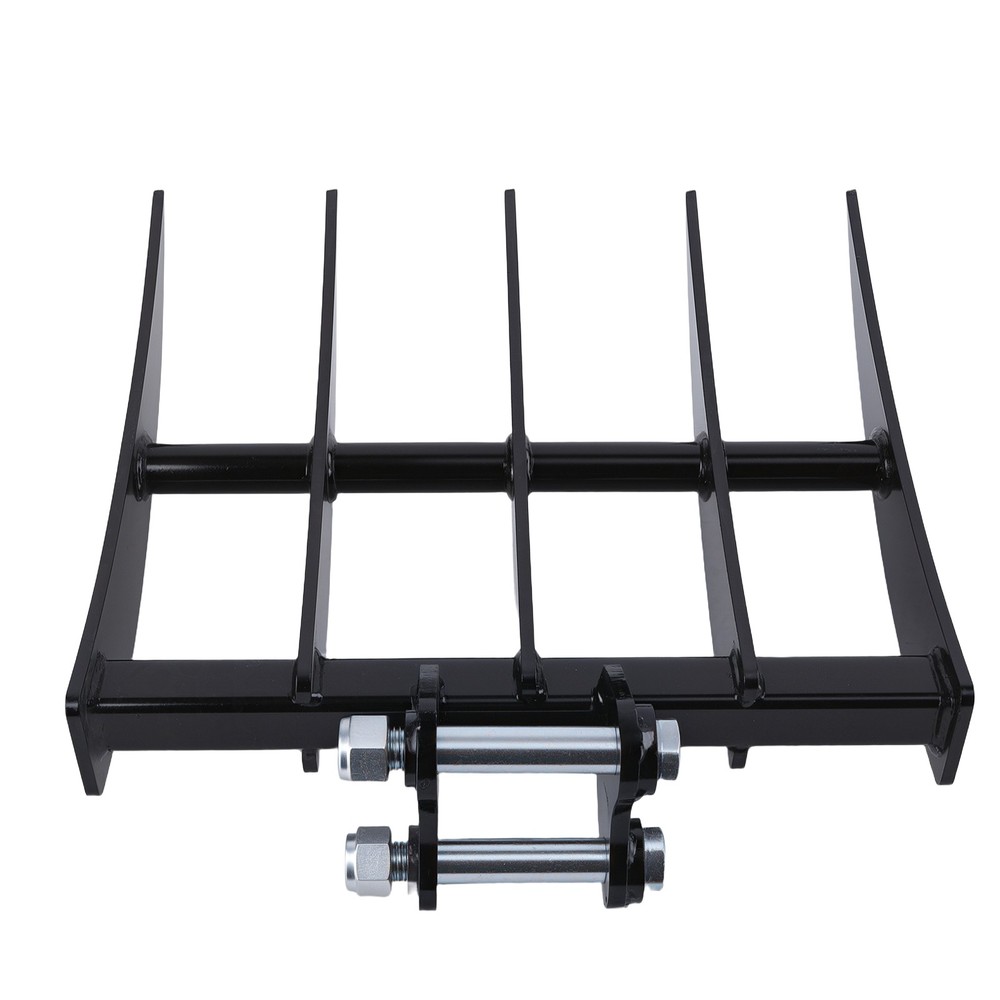 Rake Attachment Bucket for Mini Excavator 19.3" Width Soil Removal Tool
