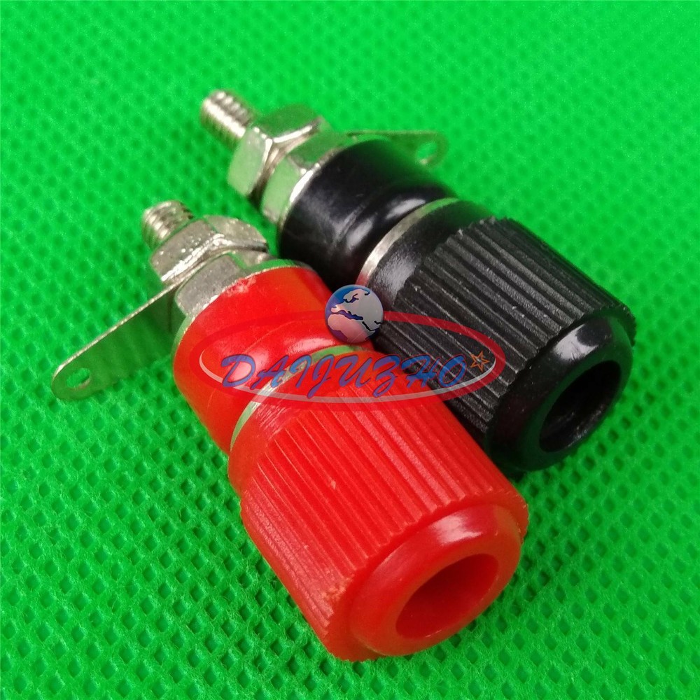 2pcs speaker Audio Cable Binding Posts Insulated Banana Plug