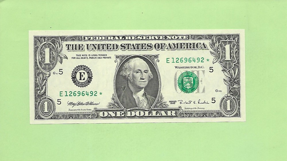 1995* ..UNCIRC $1  E 1269 6492 * .... 1995 $1  E-*     STAR NOTE      FRN