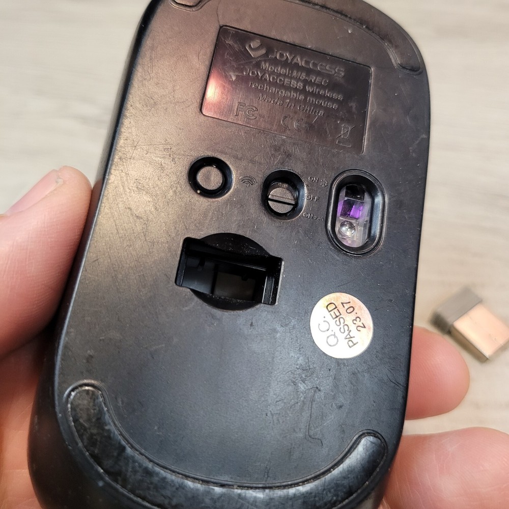 Joyaccess Joy Access M5 REC Black Wireless Computer Laptop Mouse + Dongle Works