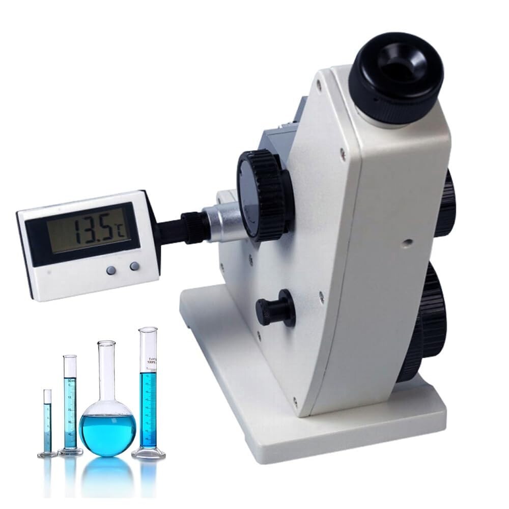 ABBE Refractometer Monocular Abbe Refractometer for Sugar Range 1.3000-1.7000nD