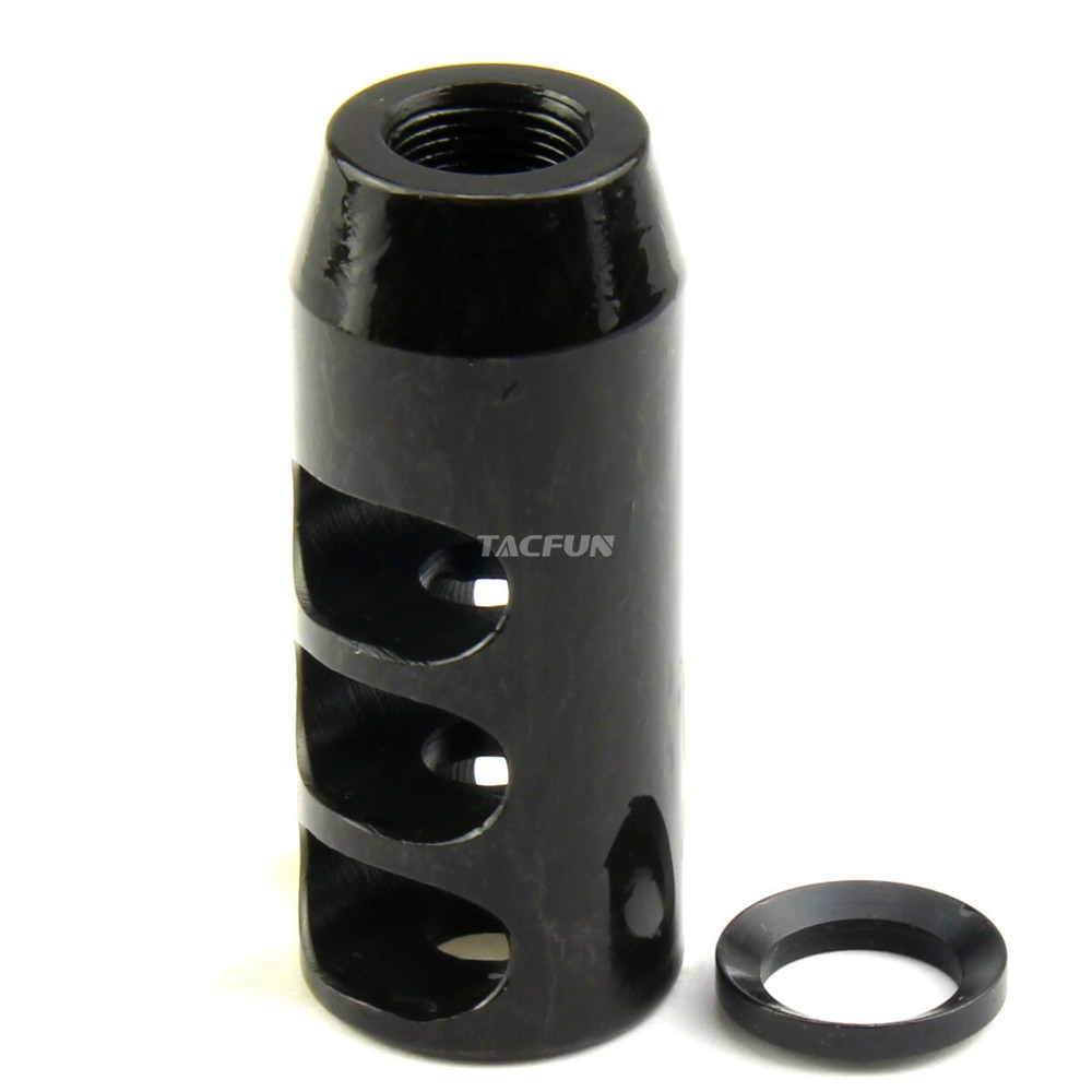 NEW! Compact Low Concussion 1/2x28 Muzzle Brake Compensator .223 5.56