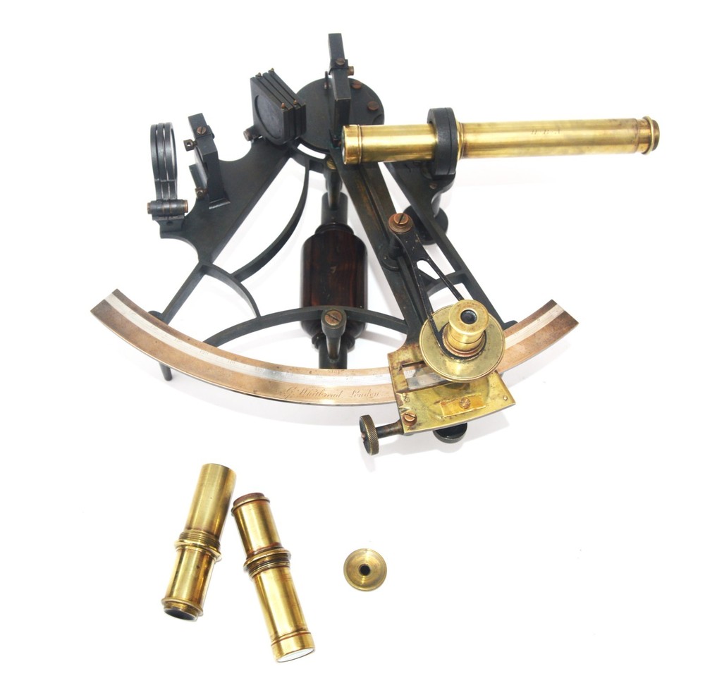Sextant and case, smaller than normal size – George Whitbread.