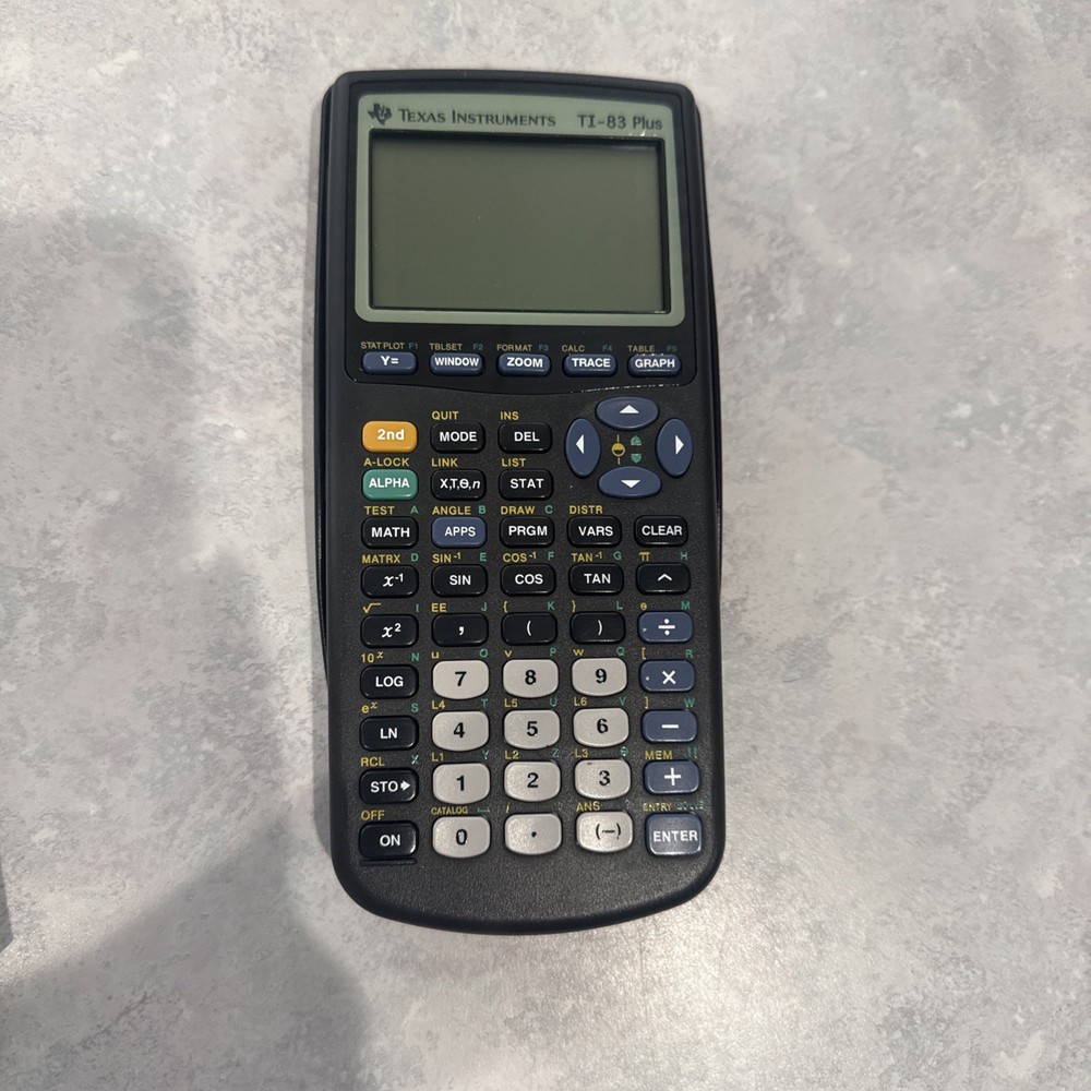 Texas instruments TI-83 plus graphing calculator Used Working with Handbook