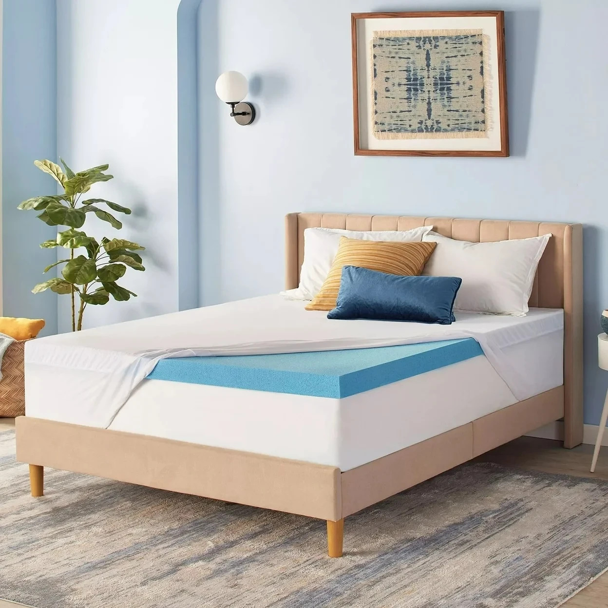 Serta 3" Cool Nights Gel Memory Foam Mattress Topper King