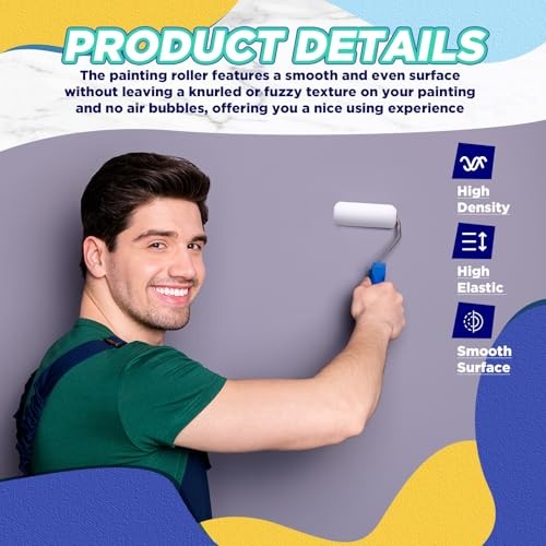 40 Pcs 4 Inch Foam Paint Rollers Mini Paint Roller Covers High Density Small