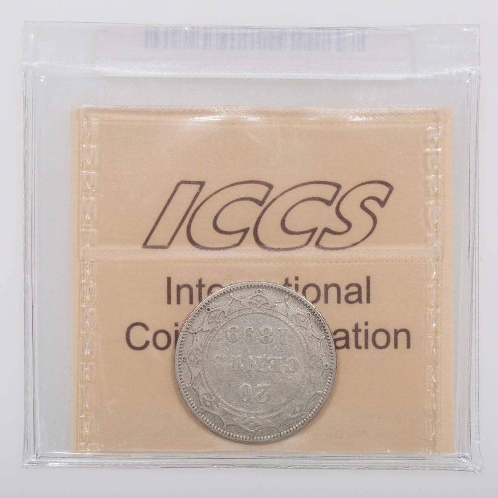 NFLD 20 Cent 1899 Hook 9's ICCS VF-20