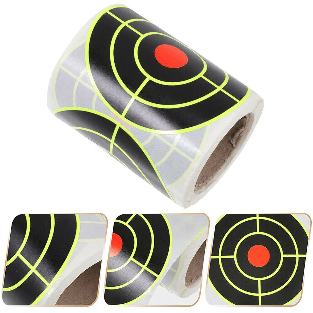 250pcs Shooting Splatter Target Stickers Roll Fluorescent Self Adhesive Paper