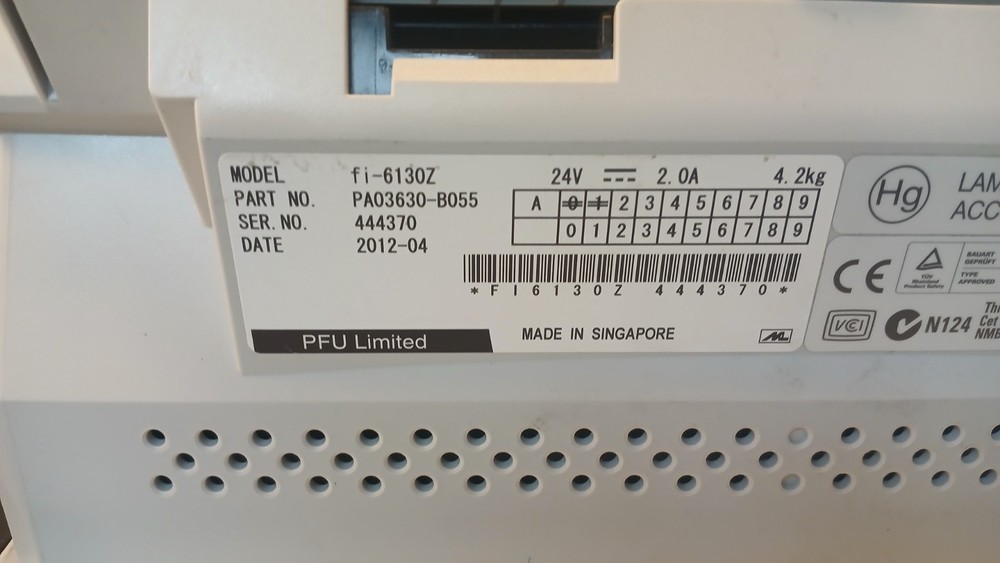 Fujitsu Fi-6130z Color Duplex Document Scanner *Working* *READ*