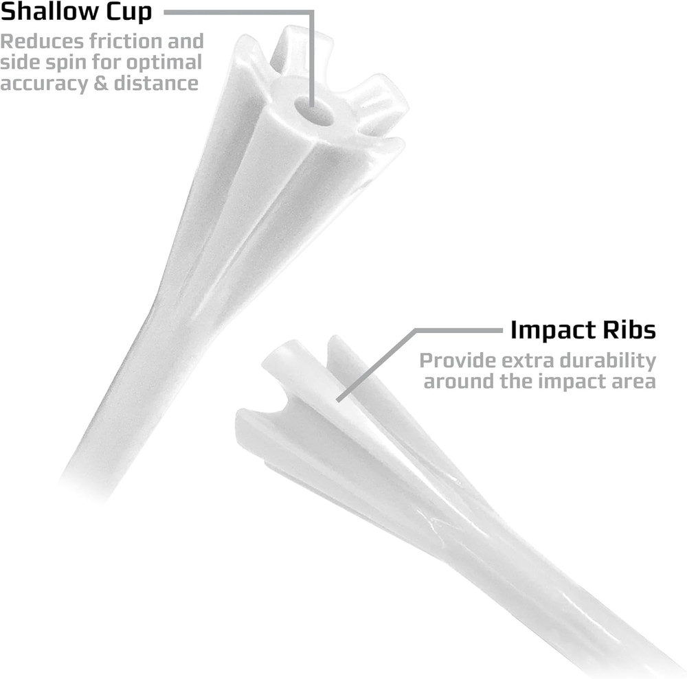 Performance Plastic Golf Tees (30 Pack) - 2.75 Inch