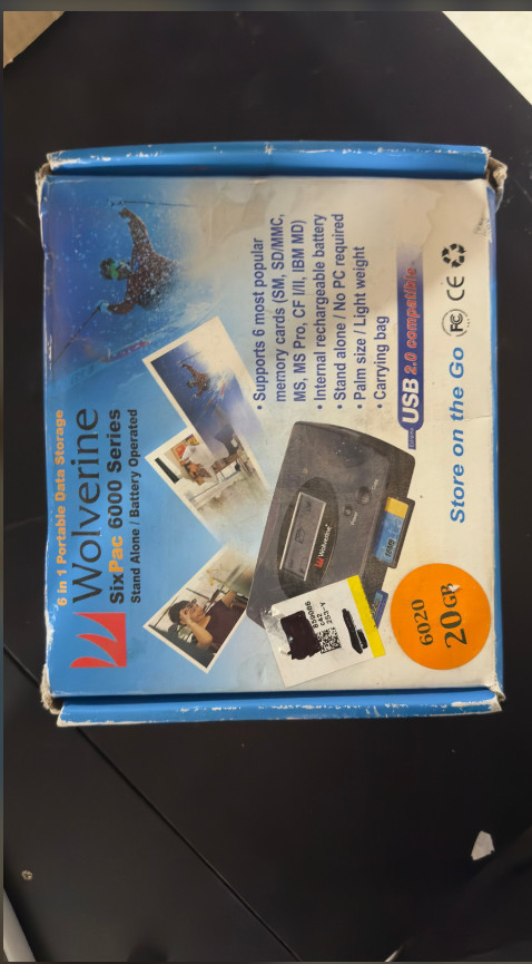 Wolverine 6 in 1 Portable Data Storage