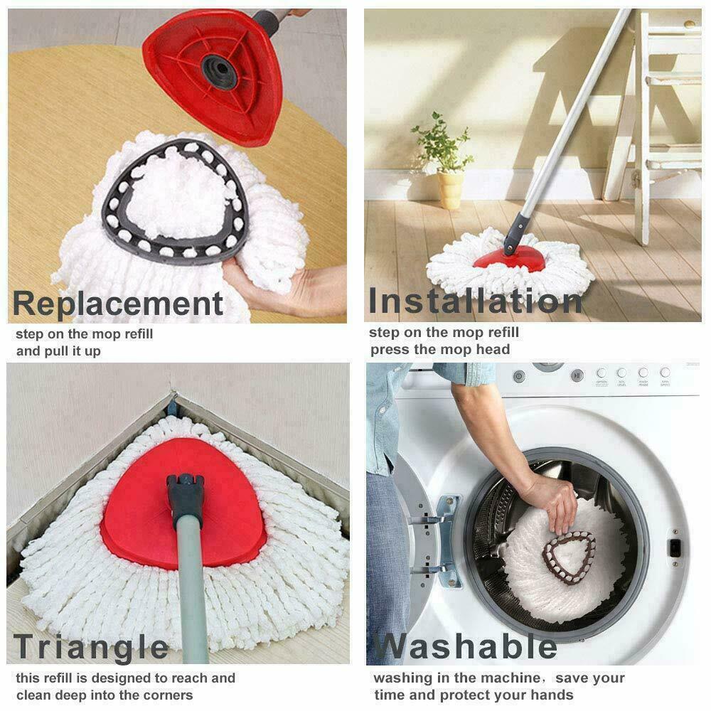 15x Replacement Microfiber Mop HEAD For O-Cedar Spin Mop Easy Clean Wring Refill