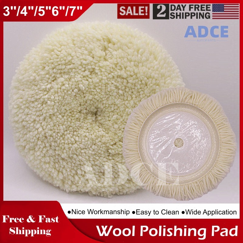 Polishing Pad Buffing Pad Kit Wool Polishing Pad Hook Loop Buffing Pad for Drill