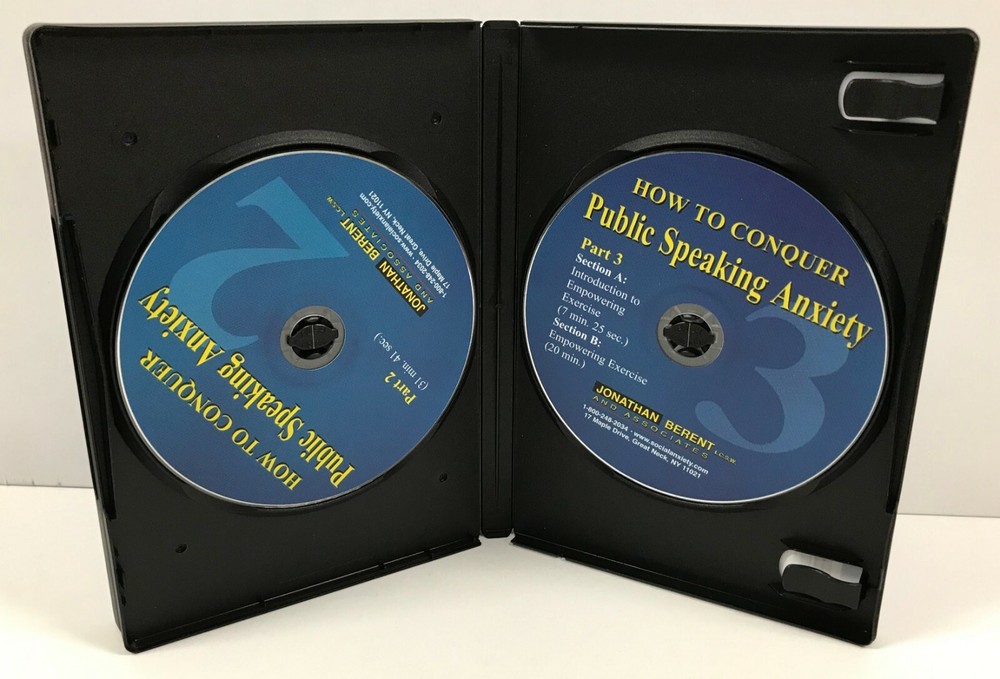 JONATHAN BERENT How to Conquer Public Speaking Anxiety CD 3 Disc Set Self Help