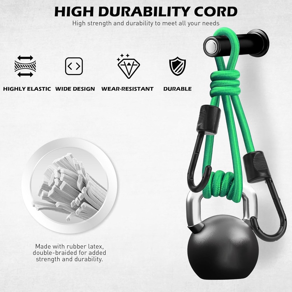 Multi-Purpose Bungee Cords - 60 Assorted Cords for Cargo & Outdoor Tasks
