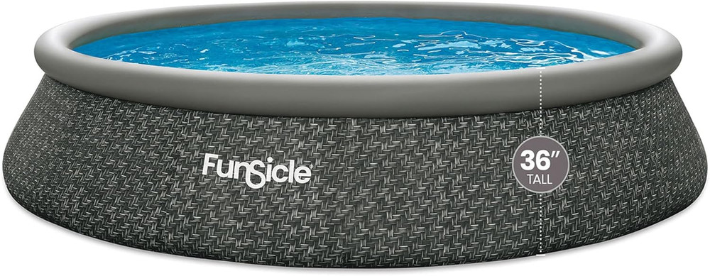 Quickset 15ft Inflatable Above Ground Pool with Easy Setup Filter Pump