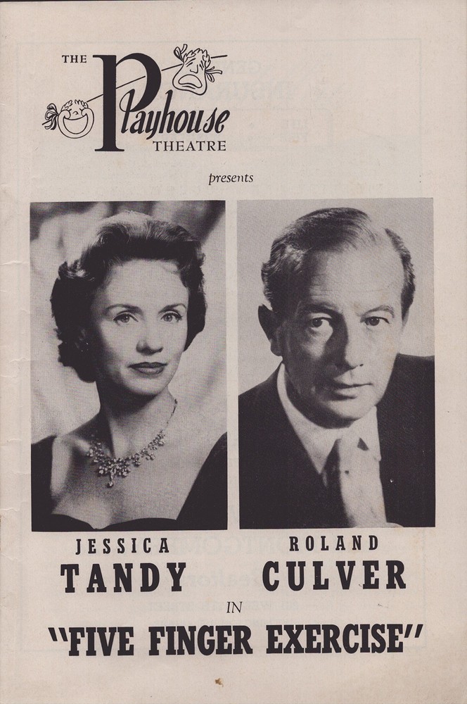 FIVE FINGER EXERCISE PLAY CAST - PROGRAM SIGNED WITH CO-SIGNERS