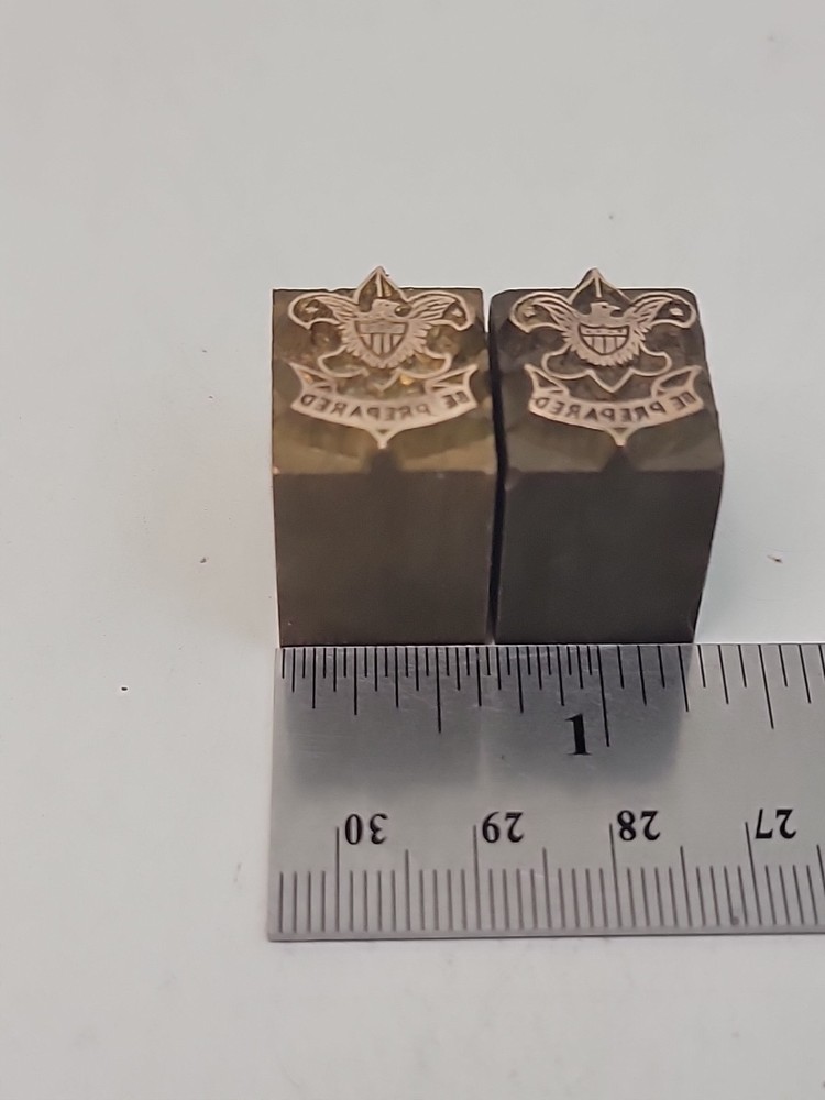 Be Prepared Boys Scout Letterpress Blocks