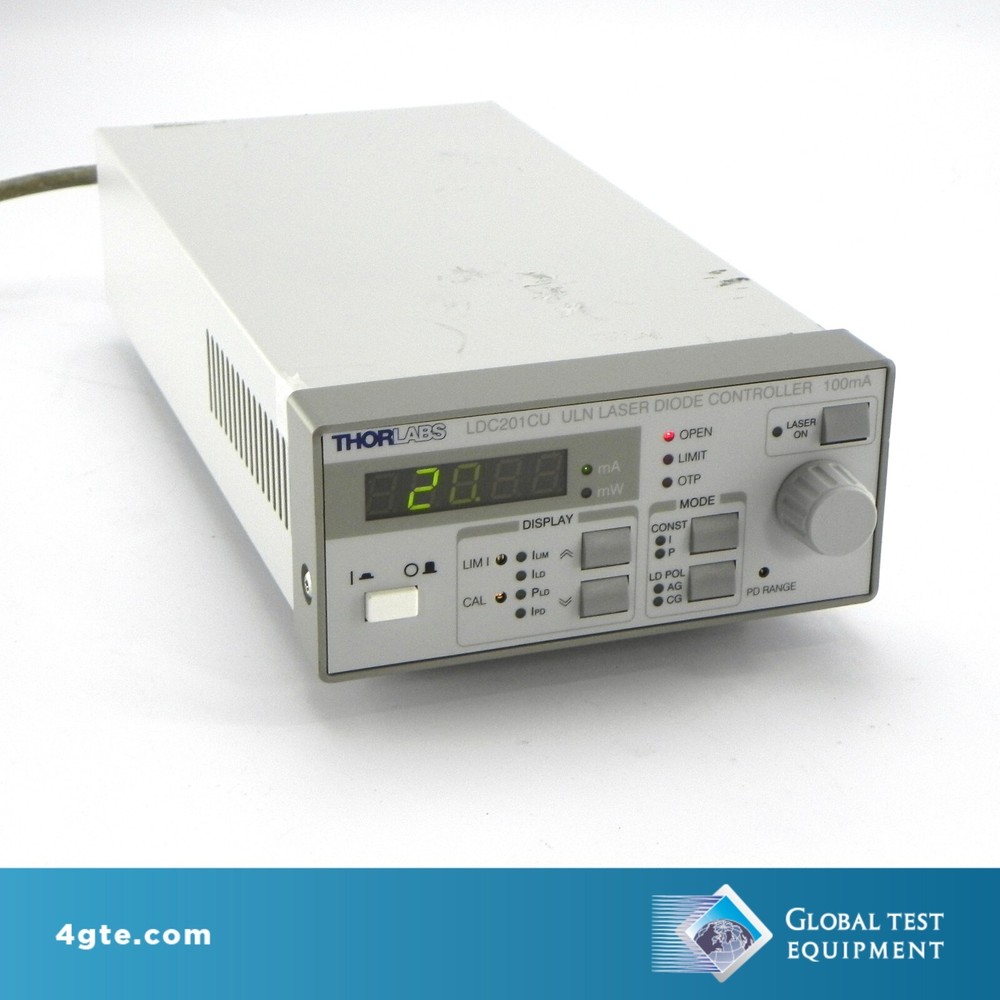 Thorlabs LDC201CU ULN Low-Noise Laser Diode Current Controller 100mA (Tested)