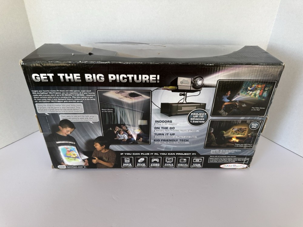 EyeClops | Mini Projector | Video Projector by Jakks Pacific | New