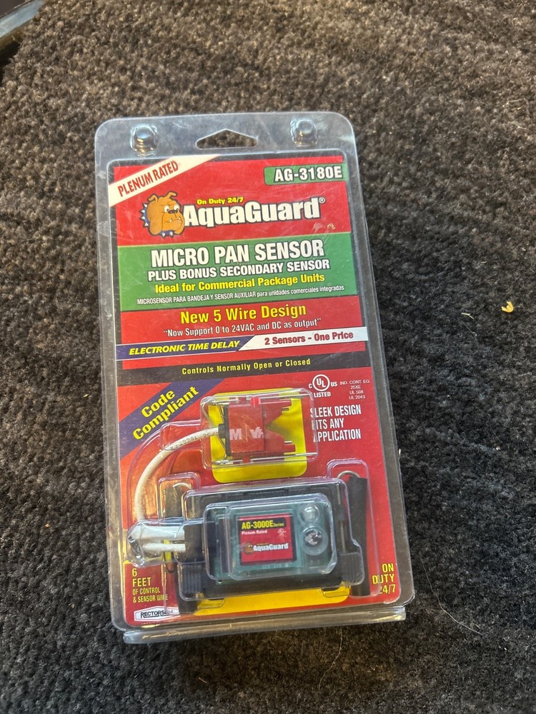 Rectorseal AquaGuard AG-3180E Micro Pan Sensor + Bonus Secondary Sensor