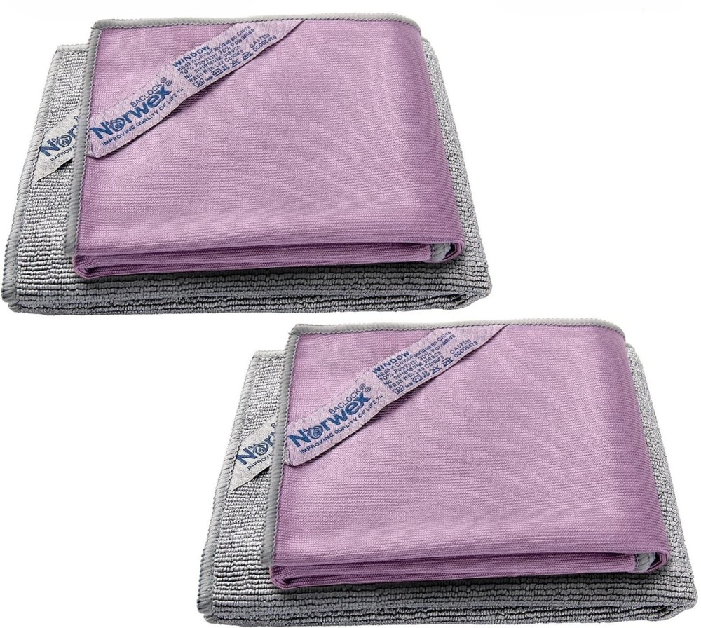 2 PACK (4pc) Norwex Basic Package, EnviroCloth + Window Cloth. FAST SHIPPING