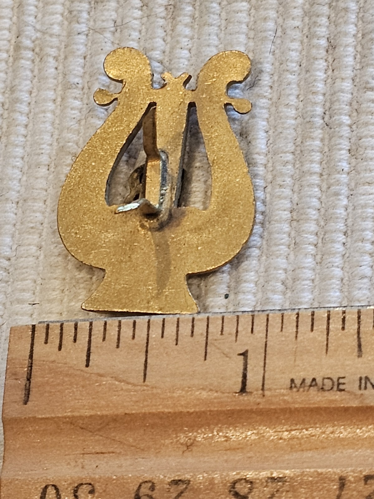 WWI US Army 13th Infantry Regiment Musician Prong Back Badge L@@K!!!