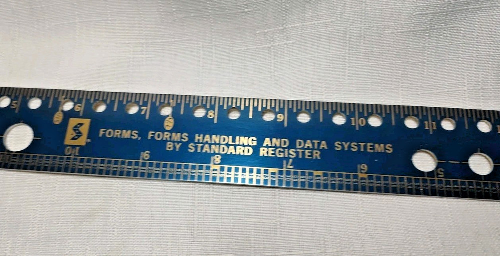 Forms Handling and Data Systems By Standard Register Ruler Scale 16 In
