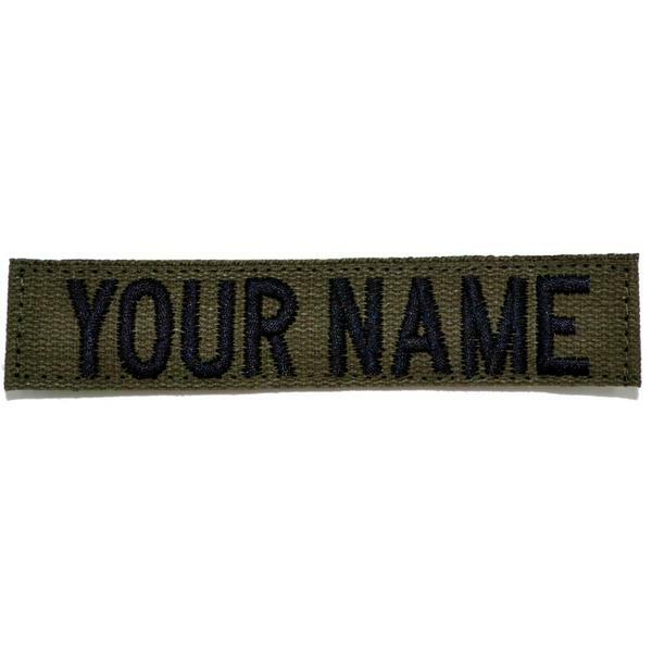 Custom Nylon/Cotton Webbing Name Tape - Olive Drab