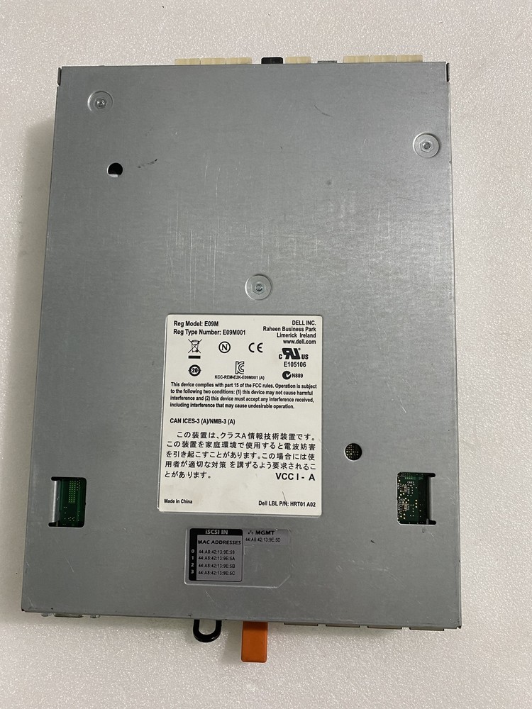 Dell E09M Type 11 PS6100 PS6100E PS6100XV HRT01 EqualLogic Controller Module