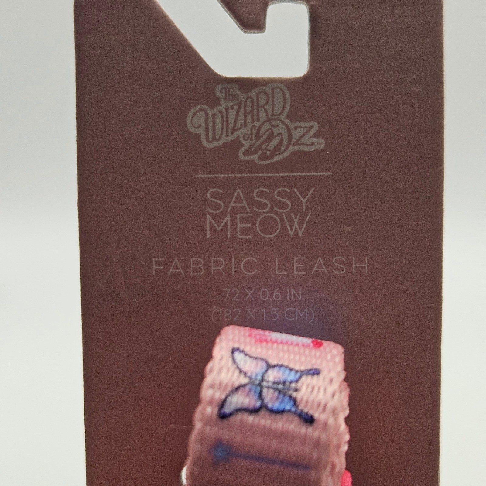 Sassy Meow Wizard of Oz Wicked Glinda Cat Leash Pink 6 ft Fabric NWT