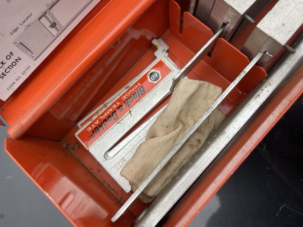 Black & Decker Hinge Butt Template Kit 57809 with Original Case