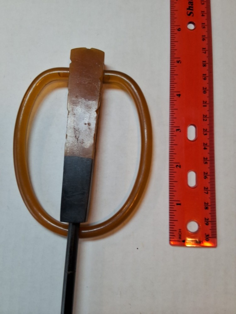 Vintage Bakelite ? Umbrella Handle Pair Butterscotchsee Description