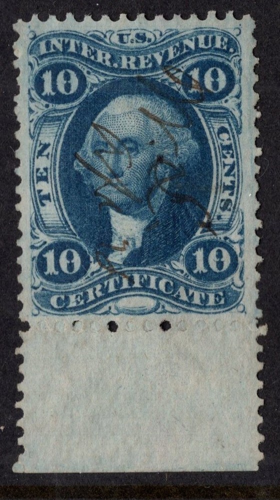 U.S. - R33c - Bottom margin single - Used