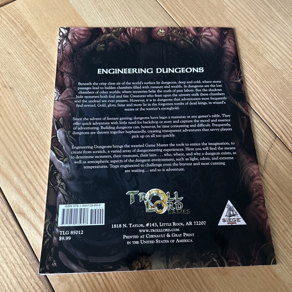 Castles & Crusades Engineering Dungeons (softcover)