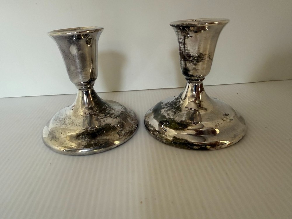 Vintage Dansk Silverplate Candlestick Holders