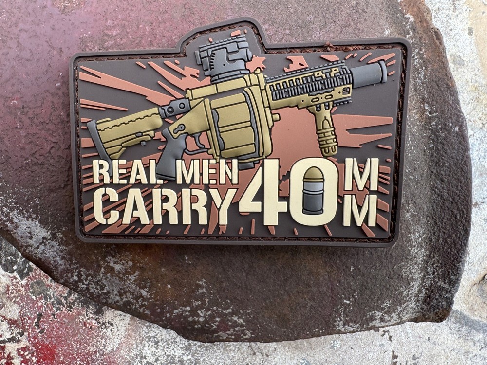 Patriot Patch Co. - Real Men Carry 40mm - Patch