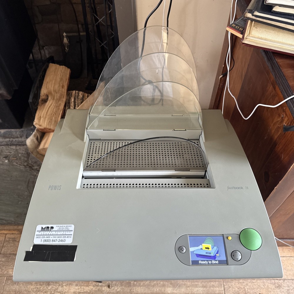 FASTBACK MODEL 20 TAPE BINDING MACHINE BY POWIS PARKER--OPEN BOX