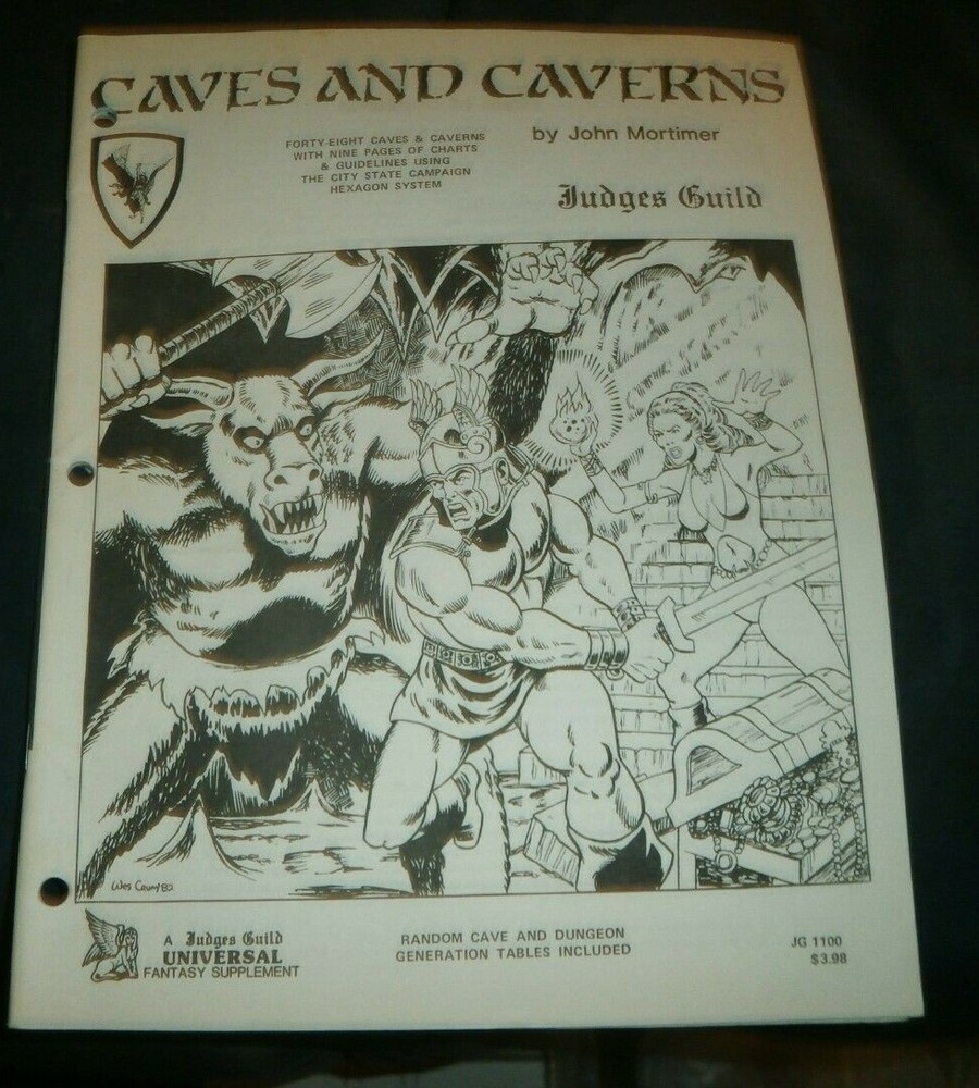 D&D Judges Guild Caves and Caverns Dungeons & Dragons, Universal Supplement