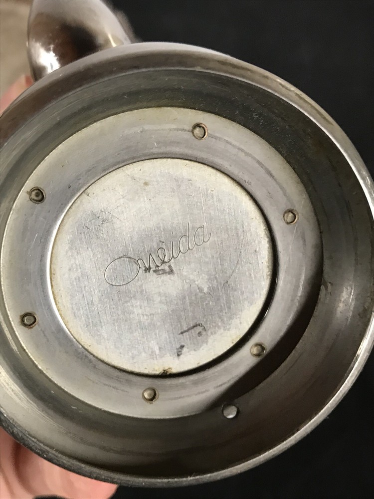 Custom Nickel and Silver Plate Tea Set