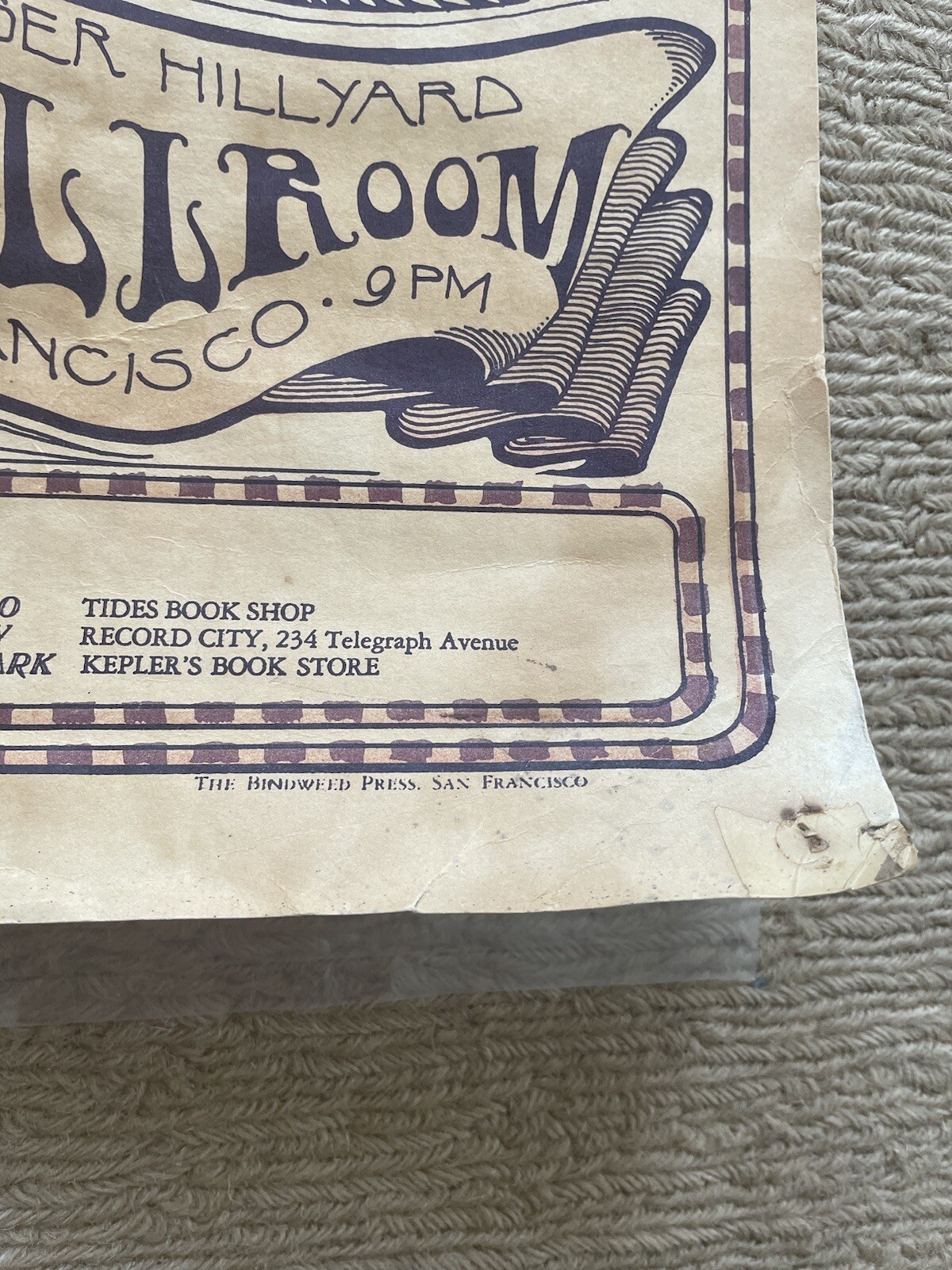 1966 BIG BROTHER & THE HOLDING CO. Sir Douglas Quintet, FD-30 Family Dog Poster